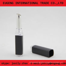 Custom black plastic lip balm container tube case